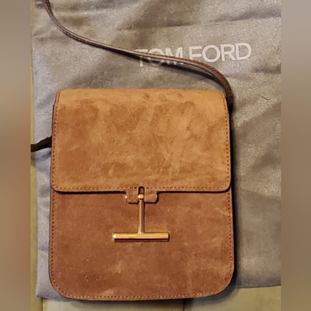 Tom Ford Tara Mini Suede Crossbody Bag